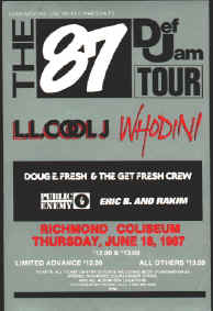 The first DefJam Tour Flyer